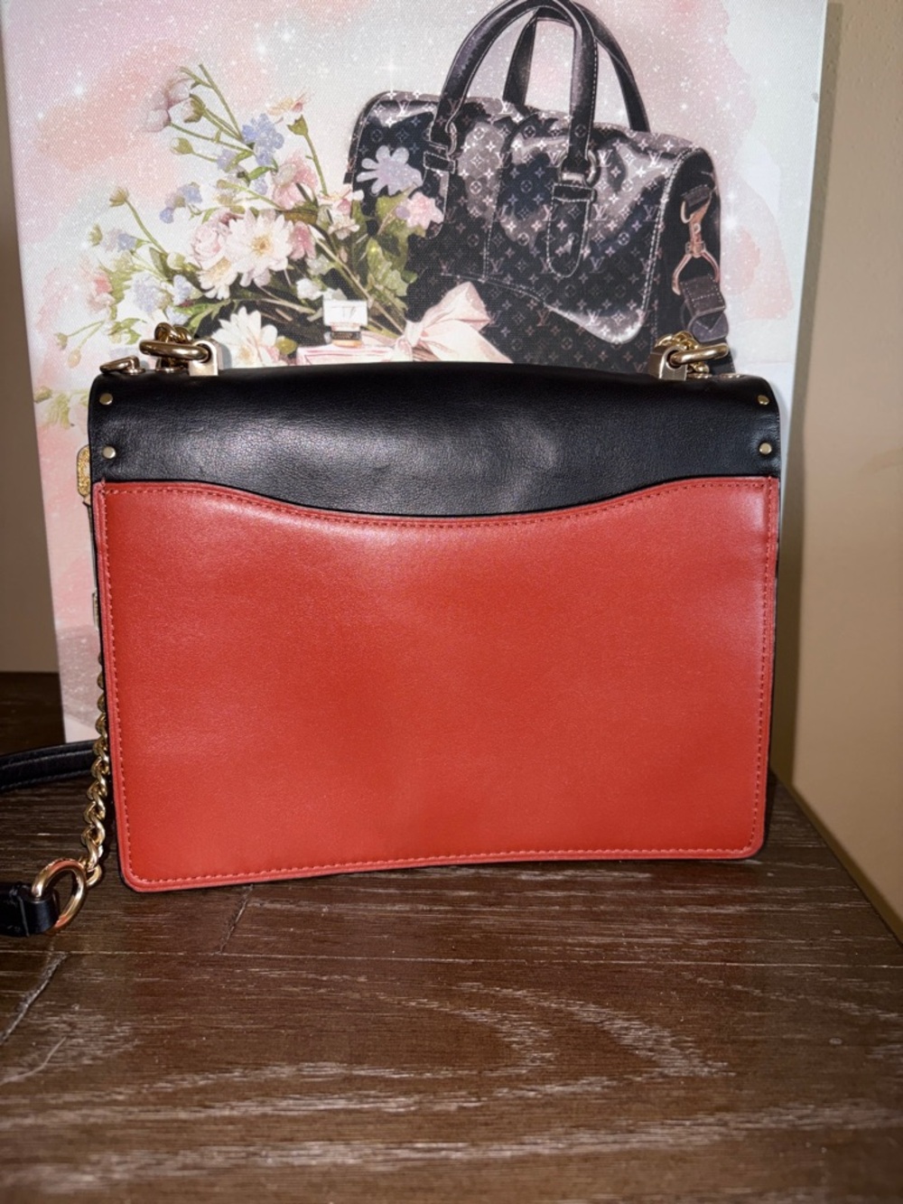 Coach Klare EUC Crossbody bag in Signature Canvas and snake pattern trim & Dusty - Picture 5 of 6